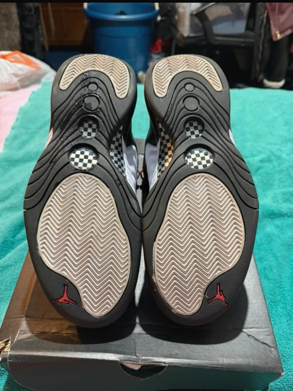 Jordan Jumpman Pro Sneakers in Black, White & Red Accents - Picture 4 of 5